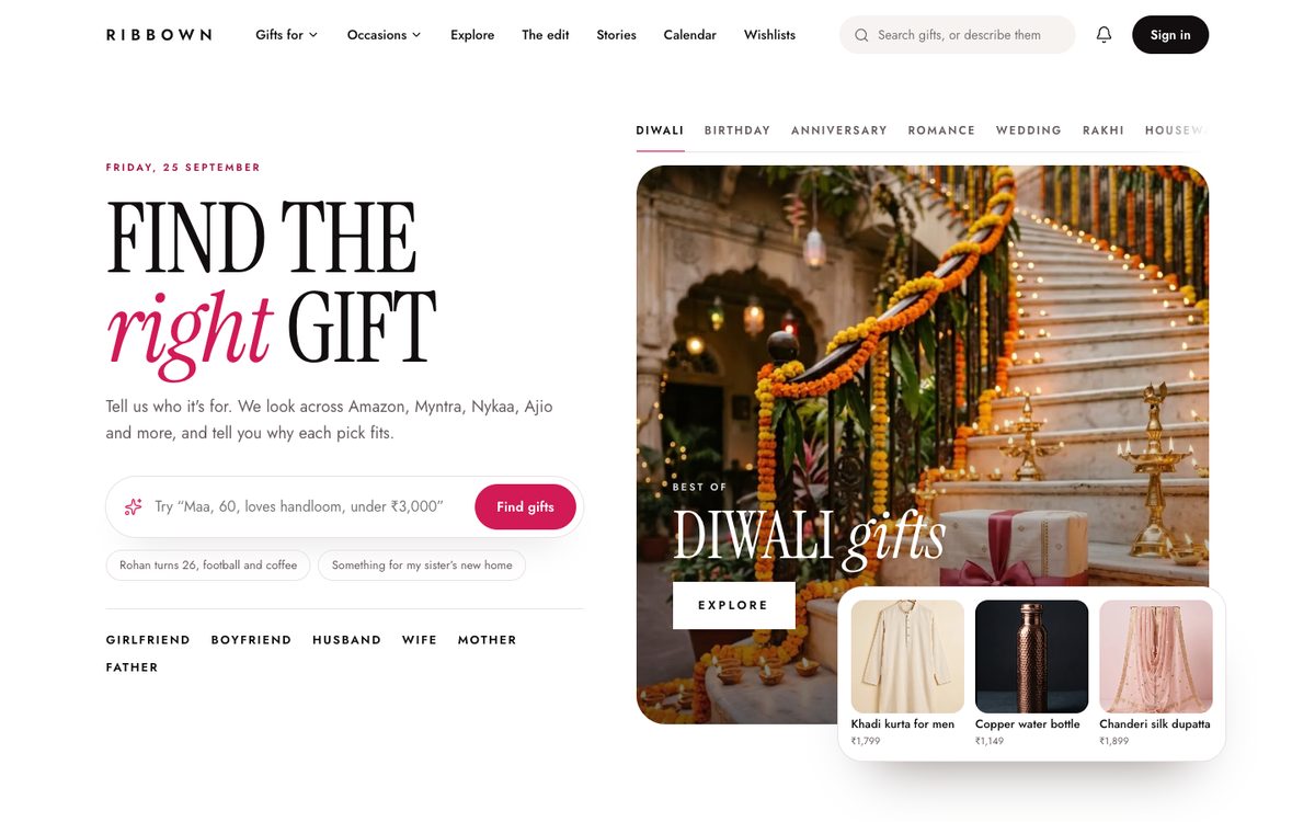 Ribbown website